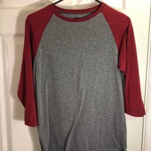 Red and Gray Shirt